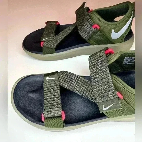 Nike Men’s Vista Sandal Rough Green/wolf Grey Strap Size-6 - Picture 11 of 11